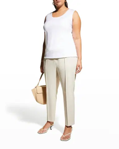 Lafayette 148 New York Plus Size Gramercy Acclaimed-Stretch Pants | Thumbnail 3 Lafayette 148 New York Plus Size Gramercy Acclaimed-Stretch Pants | Thumbnail 3