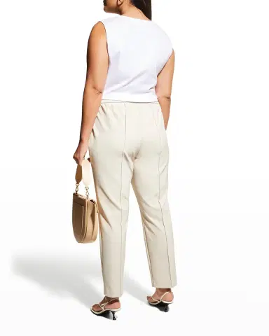 Lafayette 148 New York Plus Size Gramercy Acclaimed-Stretch Pants | Thumbnail 4 Lafayette 148 New York Plus Size Gramercy Acclaimed-Stretch Pants | Thumbnail 4