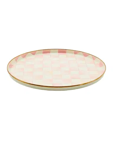 MacKenzie-Childs Rosy Check Round Tray | Thumbnail 1 MacKenzie-Childs Rosy Check Round Tray | Thumbnail 1