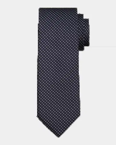 Canali Men's Silk Polka Dot Woven Tie | Thumbnail 2 Canali Men's Silk Polka Dot Woven Tie | Thumbnail 2