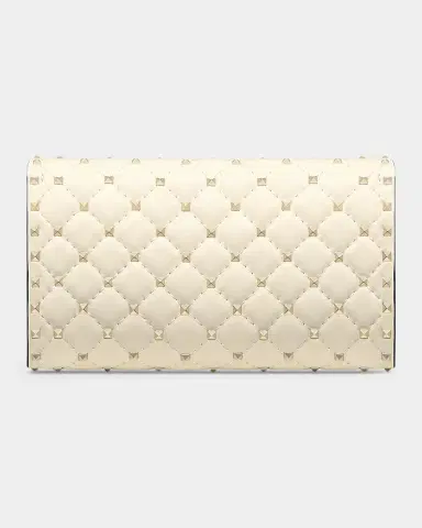 Valentino Garavani Quilted Rockstud Leather Shoulder Bag | Thumbnail 3 Valentino Garavani Quilted Rockstud Leather Shoulder Bag | Thumbnail 3