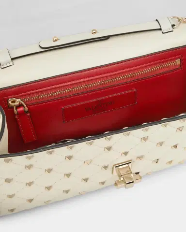 Valentino Garavani Quilted Rockstud Leather Shoulder Bag | Thumbnail 4 Valentino Garavani Quilted Rockstud Leather Shoulder Bag | Thumbnail 4