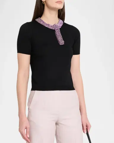 Valentino Garavani Maglia Virgin Wool Top | Thumbnail 4 Valentino Garavani Maglia Virgin Wool Top | Thumbnail 4