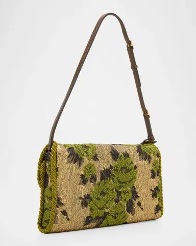 Valentino Garavani Logo Floral Shoulder Bag | Thumbnail 2 Valentino Garavani Logo Floral Shoulder Bag | Thumbnail 2
