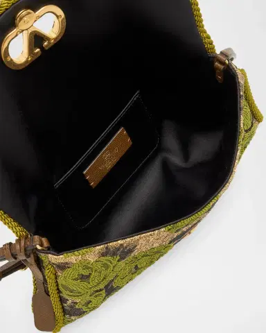 Valentino Garavani Logo Floral Shoulder Bag | Thumbnail 3 Valentino Garavani Logo Floral Shoulder Bag | Thumbnail 3
