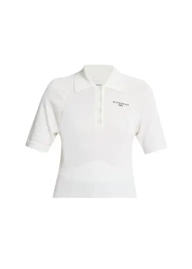 Givenchy Cropped Short-Sleeve Polo Shirt | Thumbnail 1 Givenchy Cropped Short-Sleeve Polo Shirt | Thumbnail 1
