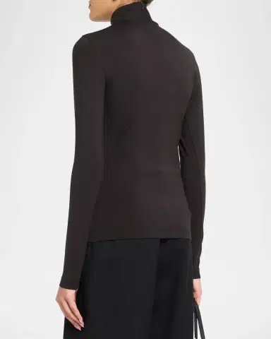 Akris punto Mock Neck Long-Sleeve Jersey Top | Thumbnail 3 Akris punto Mock Neck Long-Sleeve Jersey Top | Thumbnail 3