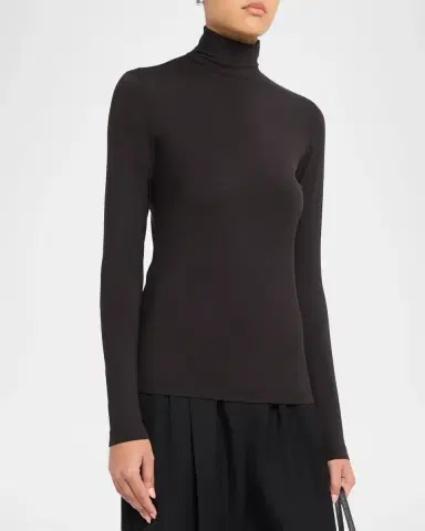 Akris punto Mock Neck Long-Sleeve Jersey Top | Thumbnail 4 Akris punto Mock Neck Long-Sleeve Jersey Top | Thumbnail 4