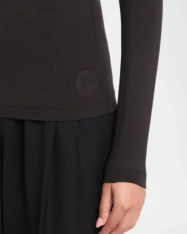 Akris punto Mock Neck Long-Sleeve Jersey Top | Thumbnail 8 Akris punto Mock Neck Long-Sleeve Jersey Top | Thumbnail 8