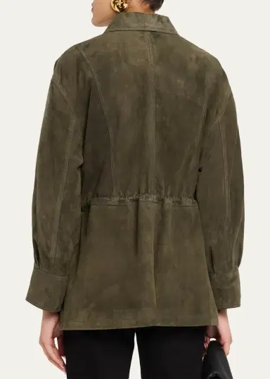 Arma Maeve Drawstring Lambskin Suede Jacket | Thumbnail 3 Arma Maeve Drawstring Lambskin Suede Jacket | Thumbnail 3