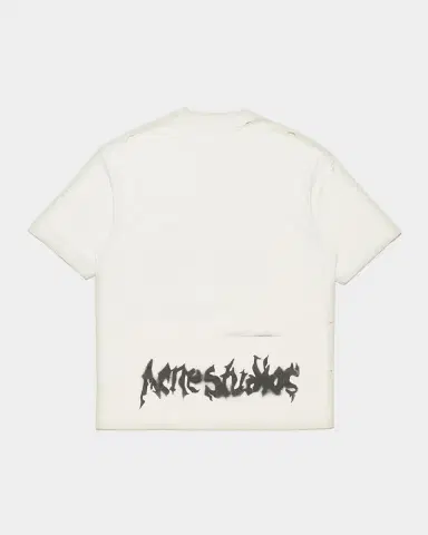 Acne Studios Men's Spray Paint Logo Boxy Fit T-Shirt | Thumbnail 3 Acne Studios Men's Spray Paint Logo Boxy Fit T-Shirt | Thumbnail 3