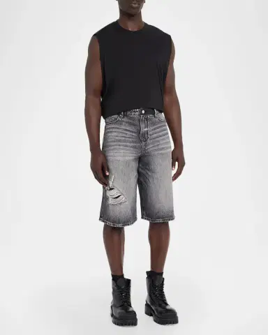 RTA Men's Gustavo Denim Bermuda Shorts | Thumbnail 2 RTA Men's Gustavo Denim Bermuda Shorts | Thumbnail 2
