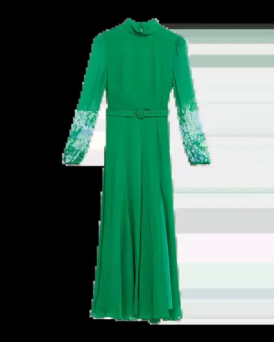 Saloni Jacqui B Silk Georgette Dress | Thumbnail 2 Saloni Jacqui B Silk Georgette Dress | Thumbnail 2