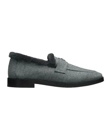 Bougeotte Aspen Flannel Shearling-Lined Loafers | Thumbnail 1 Bougeotte Aspen Flannel Shearling-Lined Loafers | Thumbnail 1