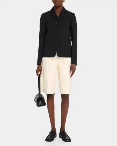 Jil Sander Notch Lapel Wool Blazer | Thumbnail 2 Jil Sander Notch Lapel Wool Blazer | Thumbnail 2