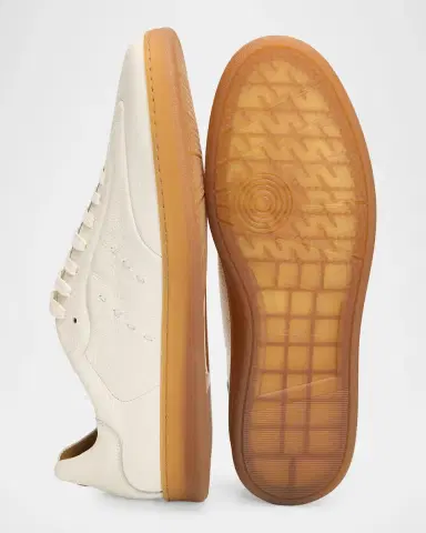 Kiton Men's Deerskin T-Toe Low-Top Sneakers | Thumbnail 4 Kiton Men's Deerskin T-Toe Low-Top Sneakers | Thumbnail 4