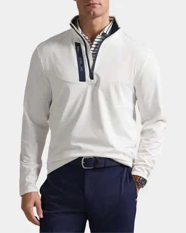 Polo Ralph Lauren Men's Luxury Jersey Quarter-Zip Sweatshirt | Thumbnail 4 Polo Ralph Lauren Men's Luxury Jersey Quarter-Zip Sweatshirt | Thumbnail 4