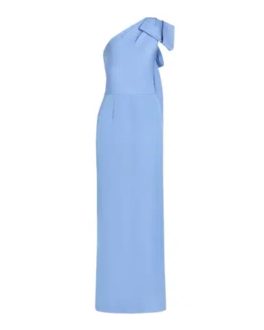 Oscar de la Renta One-Shoulder Bow Column Gown | Thumbnail 1 Oscar de la Renta One-Shoulder Bow Column Gown | Thumbnail 1