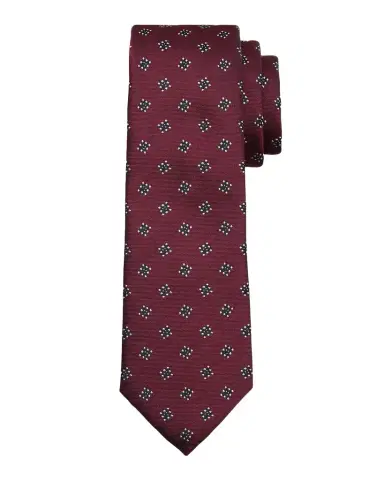 Emporio Armani Men's Geometric Box Jacquard Silk Tie | Thumbnail 1 Emporio Armani Men's Geometric Box Jacquard Silk Tie | Thumbnail 1