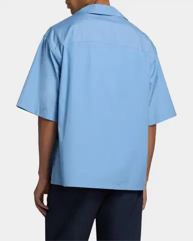 Marni Men's Cotton Poplin Bowling Shirt | Thumbnail 3 Marni Men's Cotton Poplin Bowling Shirt | Thumbnail 3