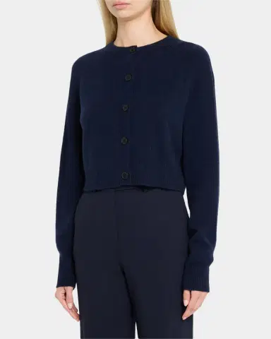 Loulou De Saison Heike Cashmere Crop Cardigan | Thumbnail 4 Loulou De Saison Heike Cashmere Crop Cardigan | Thumbnail 4