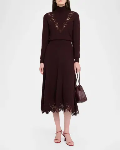 Zimmermann Valiant Merino Wool Midi Skirt | Thumbnail 2 Zimmermann Valiant Merino Wool Midi Skirt | Thumbnail 2