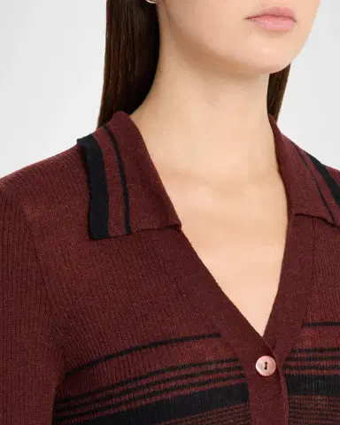 Autumn Cashmere Cashmere Striped Rib Knit Sweater | Thumbnail 5 Autumn Cashmere Cashmere Striped Rib Knit Sweater | Thumbnail 5