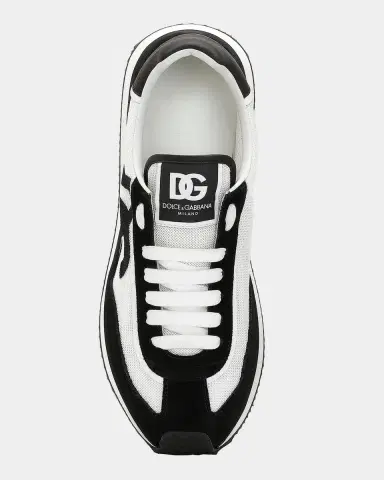 Dolce & Gabbana Men's Mixed-Material DG Cushion Sneakers | Thumbnail 5 Dolce & Gabbana Men's Mixed-Material DG Cushion Sneakers | Thumbnail 5