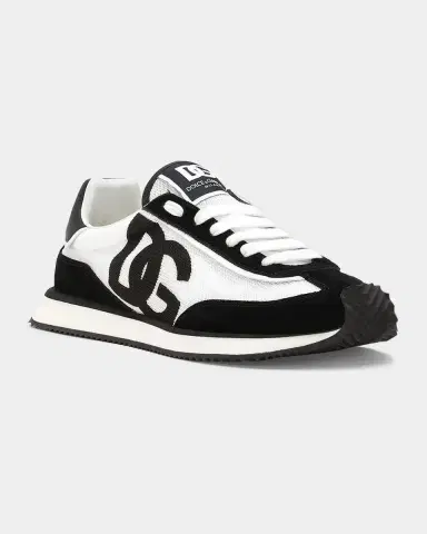 Dolce & Gabbana Men's Mixed-Material DG Cushion Sneakers | Thumbnail 6 Dolce & Gabbana Men's Mixed-Material DG Cushion Sneakers | Thumbnail 6