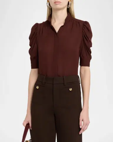 Frame The Gillian Blouse | Thumbnail 4 Frame The Gillian Blouse | Thumbnail 4