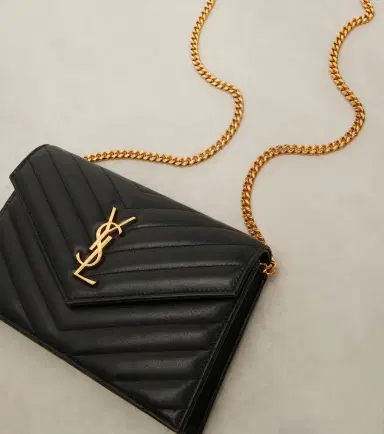 Saint Laurent Cassandre matelassé envelope leather wallet on chain | Thumbnail 2 Saint Laurent Cassandre matelassé envelope leather wallet on chain | Thumbnail 2