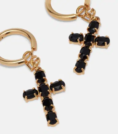 Dolce & Gabbana Crystal-embellished drop earrings | Thumbnail 4 Dolce & Gabbana Crystal-embellished drop earrings | Thumbnail 4