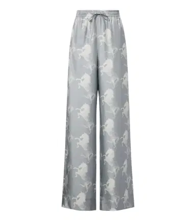 Stella McCartney Printed silk satin wide-leg pants | Thumbnail 1 Stella McCartney Printed silk satin wide-leg pants | Thumbnail 1