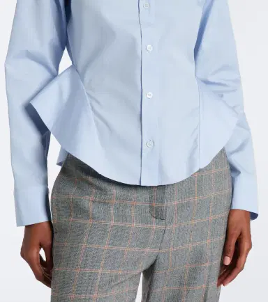 Stella McCartney Peplum cotton poplin shirt | Thumbnail 2 Stella McCartney Peplum cotton poplin shirt | Thumbnail 2