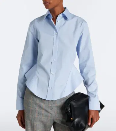 Stella McCartney Peplum cotton poplin shirt | Thumbnail 4 Stella McCartney Peplum cotton poplin shirt | Thumbnail 4