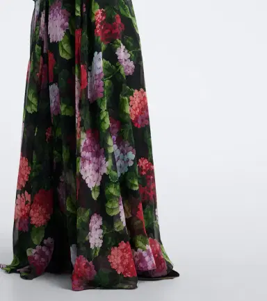 Carolina Herrera Floral-appliqué floral draped silk gown | Thumbnail 2 Carolina Herrera Floral-appliqué floral draped silk gown | Thumbnail 2