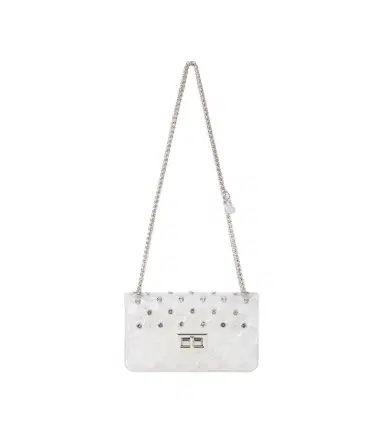 Monnalisa Studded glitter PVC shoulder bag | Thumbnail 1 Monnalisa Studded glitter PVC shoulder bag | Thumbnail 1