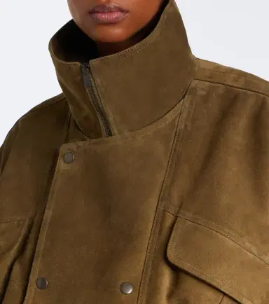 Saint Laurent Suede blouson jacket | Thumbnail 5 Saint Laurent Suede blouson jacket | Thumbnail 5