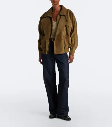 Saint Laurent Suede blouson jacket | Thumbnail 6 Saint Laurent Suede blouson jacket | Thumbnail 6