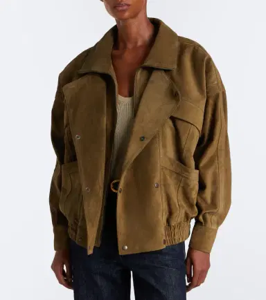 Saint Laurent Suede blouson jacket | Thumbnail 7 Saint Laurent Suede blouson jacket | Thumbnail 7