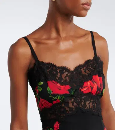 Dolce & Gabbana Floral silk and cotton-blend slip dress | Thumbnail 5 Dolce & Gabbana Floral silk and cotton-blend slip dress | Thumbnail 5
