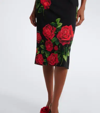 Dolce & Gabbana Floral silk-blend midi dress | Thumbnail 3 Dolce & Gabbana Floral silk-blend midi dress | Thumbnail 3