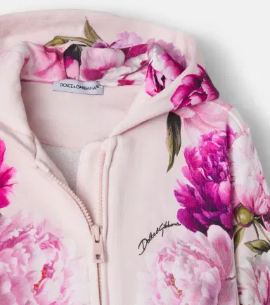 Dolce & Gabbana Kids Baby floral cotton hoodie | Thumbnail 3 Dolce & Gabbana Kids Baby floral cotton hoodie | Thumbnail 3