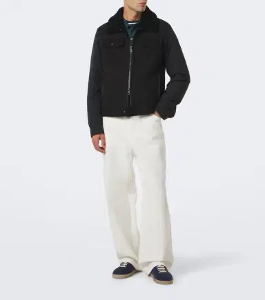 Moncler Shearling-trimmed suede down jacket | Thumbnail 8 Moncler Shearling-trimmed suede down jacket | Thumbnail 8