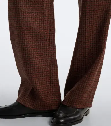 Blaze Milano Blazé Milano Fox checked virgin wool straight pants | Thumbnail 4 Blaze Milano Blazé Milano Fox checked virgin wool straight pants | Thumbnail 4