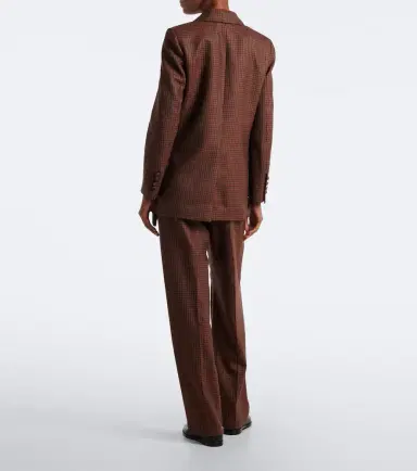 Blaze Milano Blazé Milano Fox checked virgin wool straight pants | Thumbnail 6 Blaze Milano Blazé Milano Fox checked virgin wool straight pants | Thumbnail 6