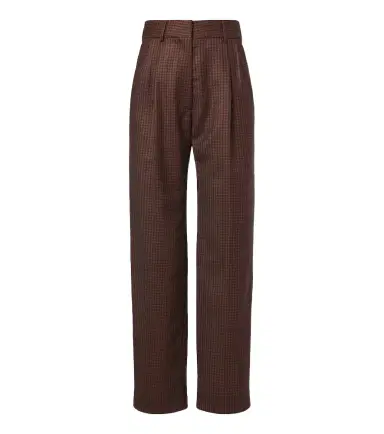 Blaze Milano Blazé Milano Fox checked virgin wool straight pants | Thumbnail 1 Blaze Milano Blazé Milano Fox checked virgin wool straight pants | Thumbnail 1