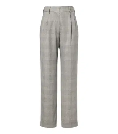Blazé Milano Blazé Milano Fox checked wool, silk, and cashmere straight pants | Thumbnail 1 Blazé Milano Blazé Milano Fox checked wool, silk, and cashmere straight pants | Thumbnail 1