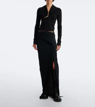 Rick Owens Allanah gathered jersey top | Thumbnail 3 Rick Owens Allanah gathered jersey top | Thumbnail 3