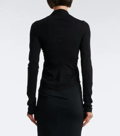 Rick Owens Allanah gathered jersey top | Thumbnail 4 Rick Owens Allanah gathered jersey top | Thumbnail 4